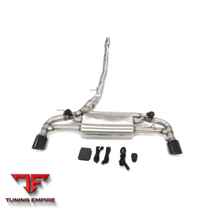 BMW 1 SERIES F40 M135i b48 STAINLESS STEEL CATBACK RAZOR EXHAUST WITH MUFFLER VALVE