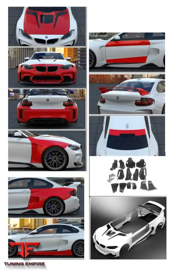 BMW 2 SERIES F22 + M2 F87 WIDE BODY KIT BSD