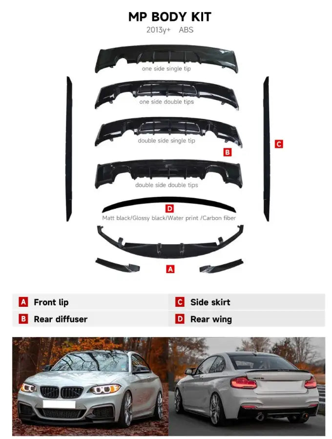 BMW 2-SERIES F22 MP BODY KIT 2013 + 