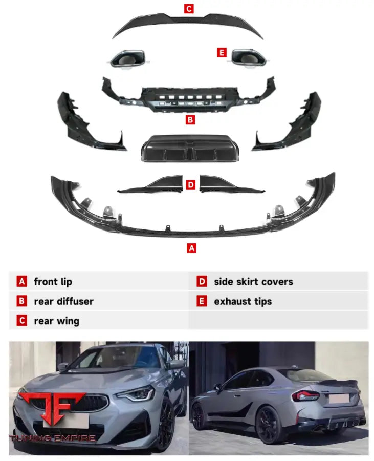 BMW 2 SERIES G42 COUPE TO MP BODY KIT 2021y+