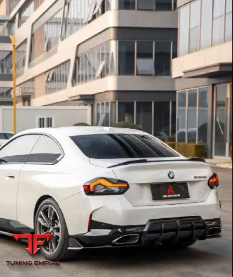 BMW 2 SERIES M240I 230I G42 ABS AE REAR DIFFUSER & CANARDS - Rear Diffuser