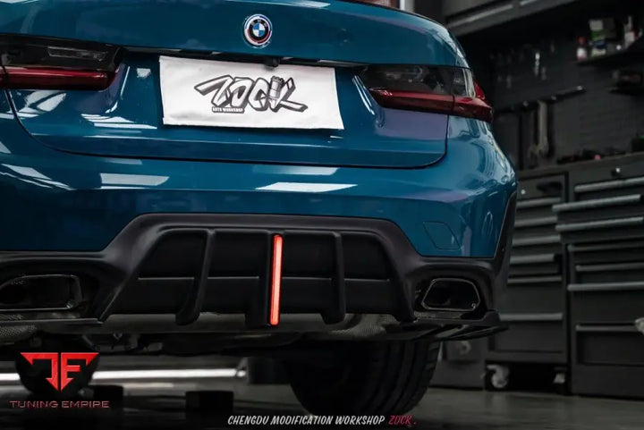 BMW 3 SERIES 330I M340I G20 G21 LCI 2023-ON PLASTIC REAR DIFFUSER & CANARDS - Rear Diffuser
