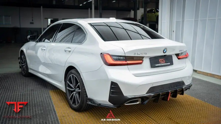 BMW 3 SERIES 330I M340I LCI G20 G21 2023-ON AE V1 REAR DIFFUSER & CANARDS - Rear Diffuser