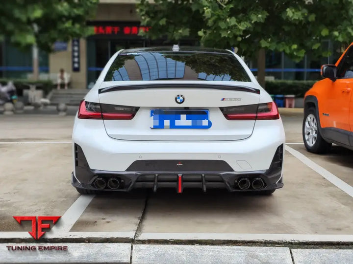 BMW 3 SERIES 330I M340I LCI G20 G21 2023-ON AE V2 REAR DIFFUSER & CANARDS - Rear Diffuser