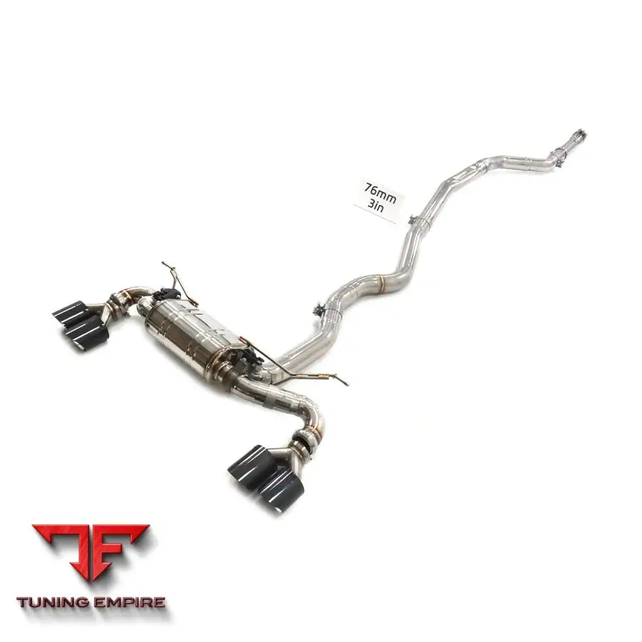 BMW 3 SERIES 340i F30 STAINLESS STEEL STAINLESS STEEL CATBACK RAZOR EXHAUST WITH MUFFLER VALVE