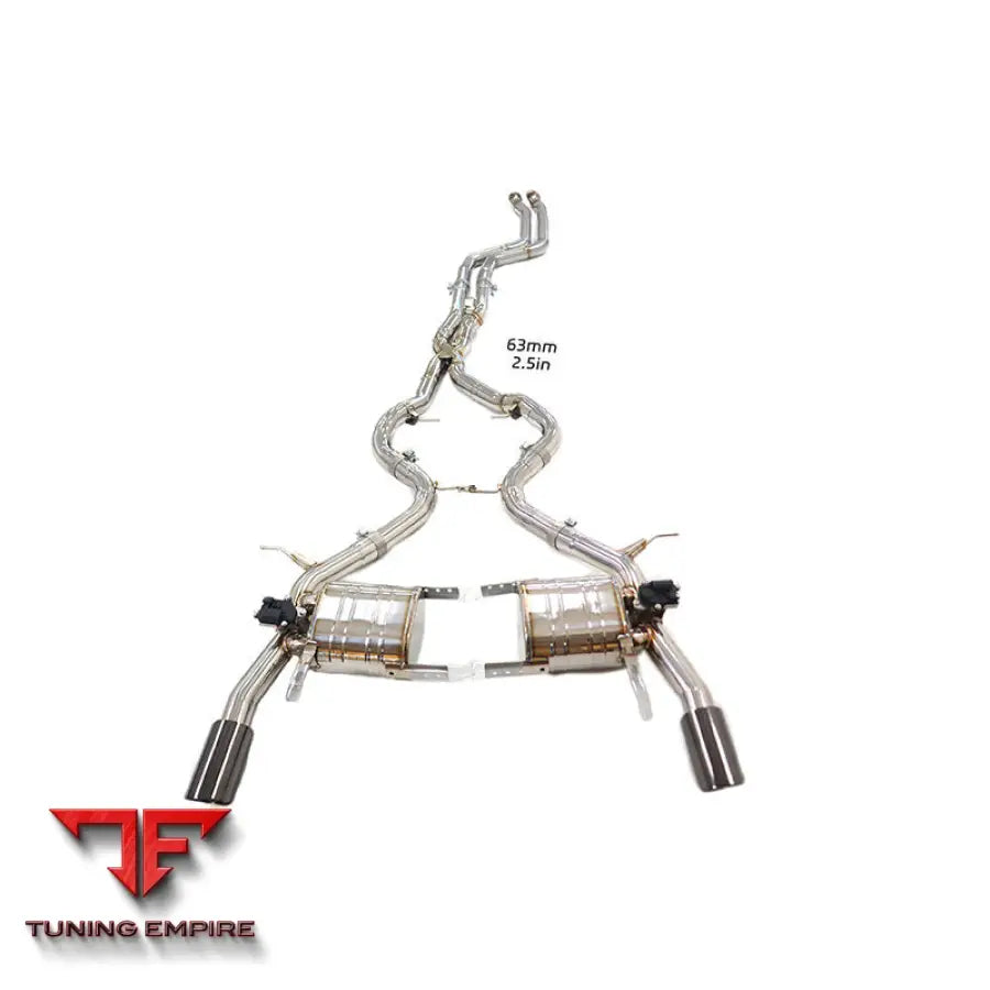BMW 3 SERIES E90 335i N54 STAINLESS STEEL CATBACK RAZOR EXHAUST WITH MUFFLER VALVE