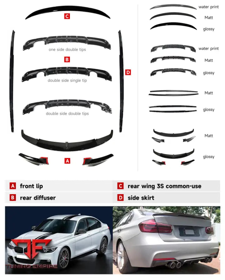 BMW 3 SERIES F30 / F35 MP BODY KIT 2013-2019y