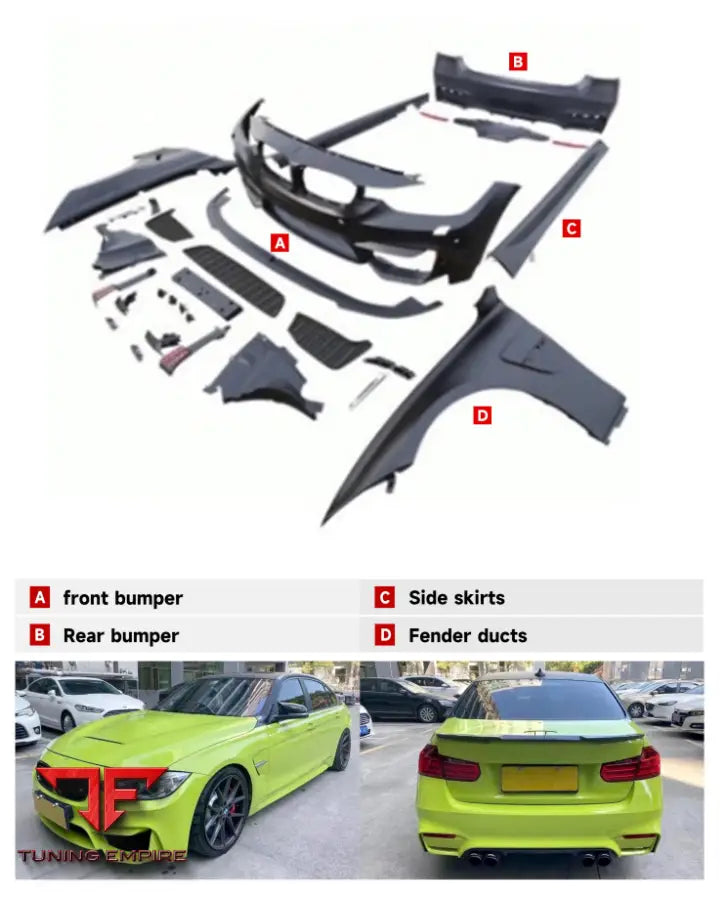 BMW 3 SERIES F30/F35 TO M4 BODY KIT 2011-2017Y