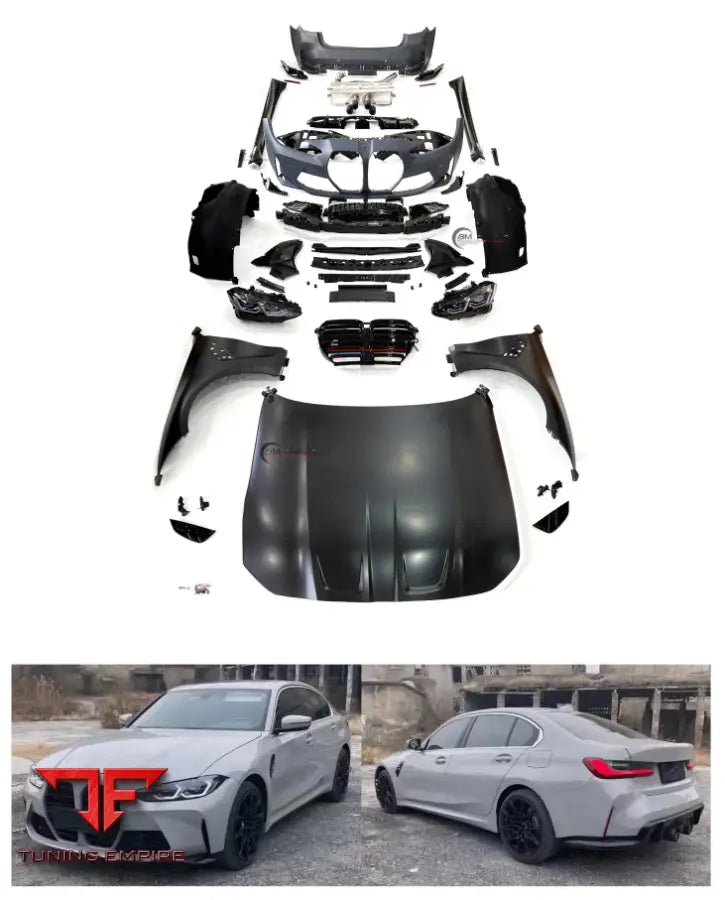 BMW 3 SERIES F30 G20 UPGRADE TO G80 WIDEBODY KIT 2019-2022