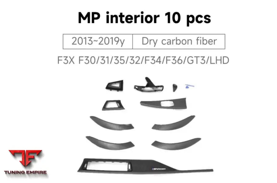 BMW 3 SERIES F3X F30/31/35/32/F34/F36/GT3/LHD INTERIOR 10 PCS 2013~2019y