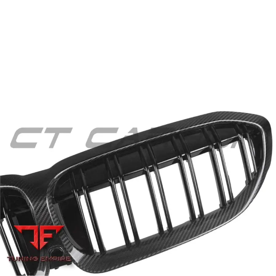 BMW 3 SERIES G20/G21 2018-2022 CARBON FIBRE DOUBLE SLAT GRILLE - CT CARBON