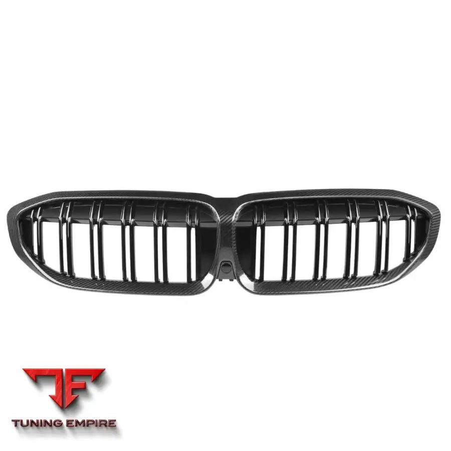 BMW 3 SERIES G20/G21 2018-2022 CARBON FIBRE DOUBLE SLAT GRILLE - CT CARBON