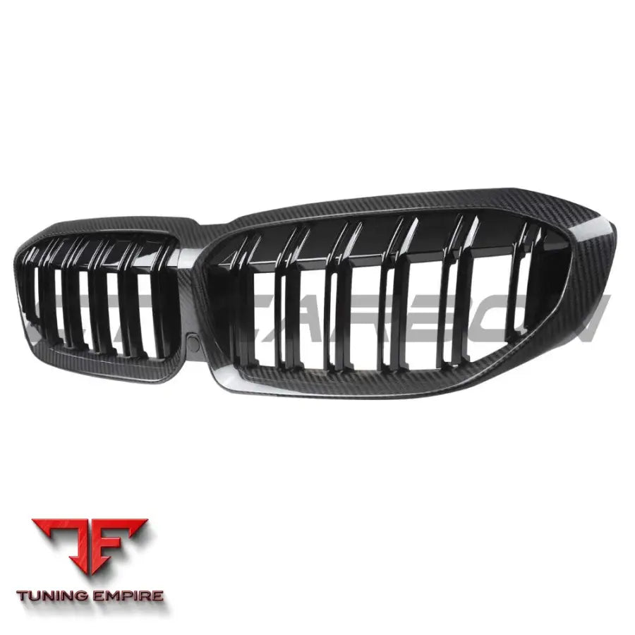 BMW 3 SERIES G20/G21 2018-2022 CARBON FIBRE DOUBLE SLAT GRILLE - CT CARBON