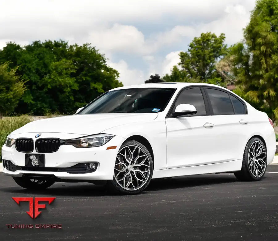 BMW 320i VOSSEN HF2 BRUSHED GLOSS BLACK WHEELS