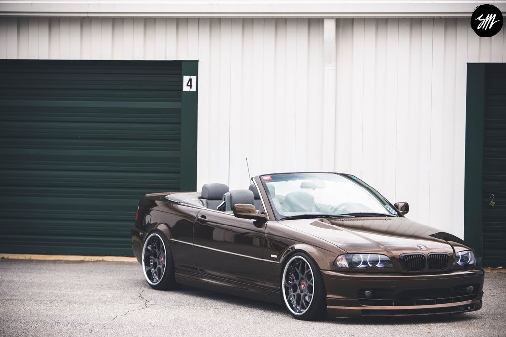 BMW 325CI on custom forged wheels