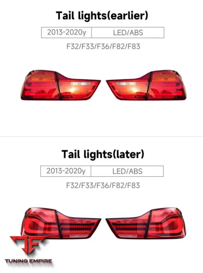 BMW 4 SERIES F32/F33/F36/F82/F83 TAIL LIGHTS 2013-2020y