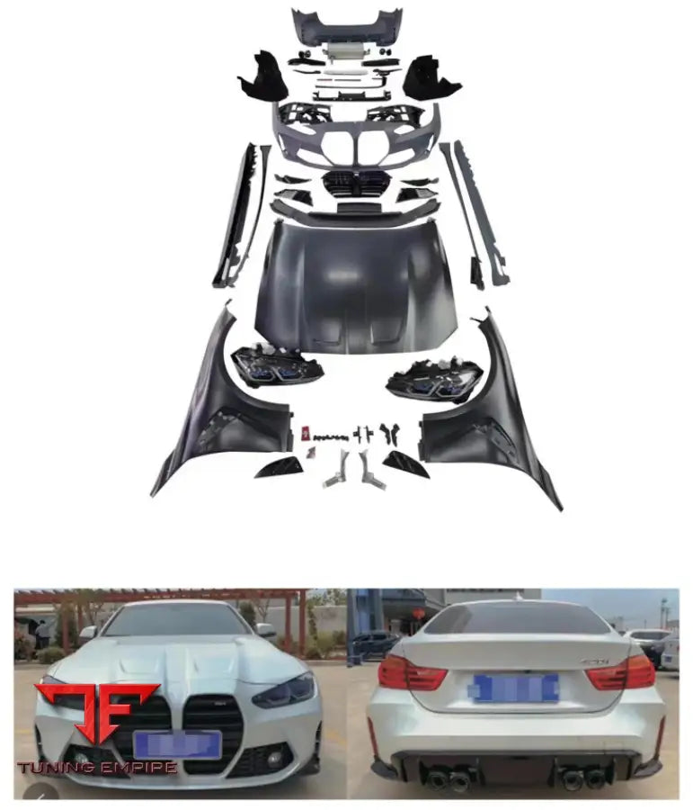 BMW 4 SERIES F32/F34/F35/F36 UPGRADE TO G82 M4 WIDEBODY KIT 2013y+