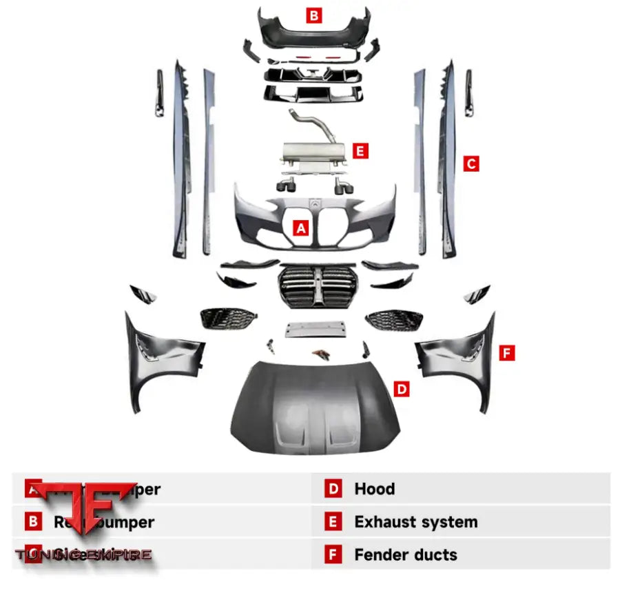 BMW 4 SERIES G22/23 TO M4 WIDE BODY KIT 2019-2022y