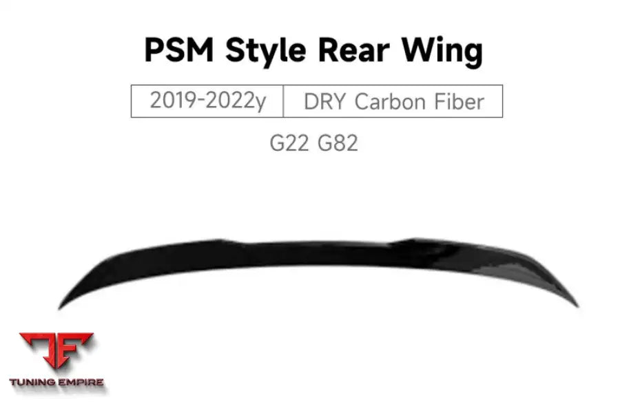 BMW 4 SERIES G22 G82 PSM STYLE REAR TRUNK LIP 2019-2022y
