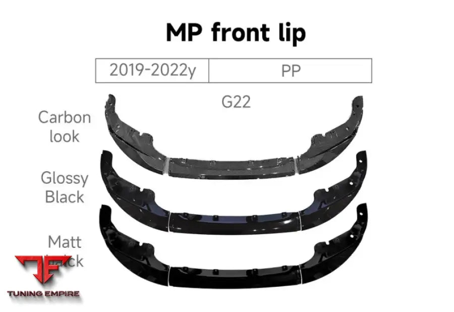 BMW 4 SERIES G22 MP FRONT LIP 2019-2022y