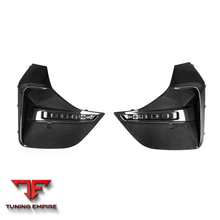 BMW 4 SERIES G26 REAR BUMPER INSERTS IN PREPREG CARBON FIBRE - Carbon Fibre Parts