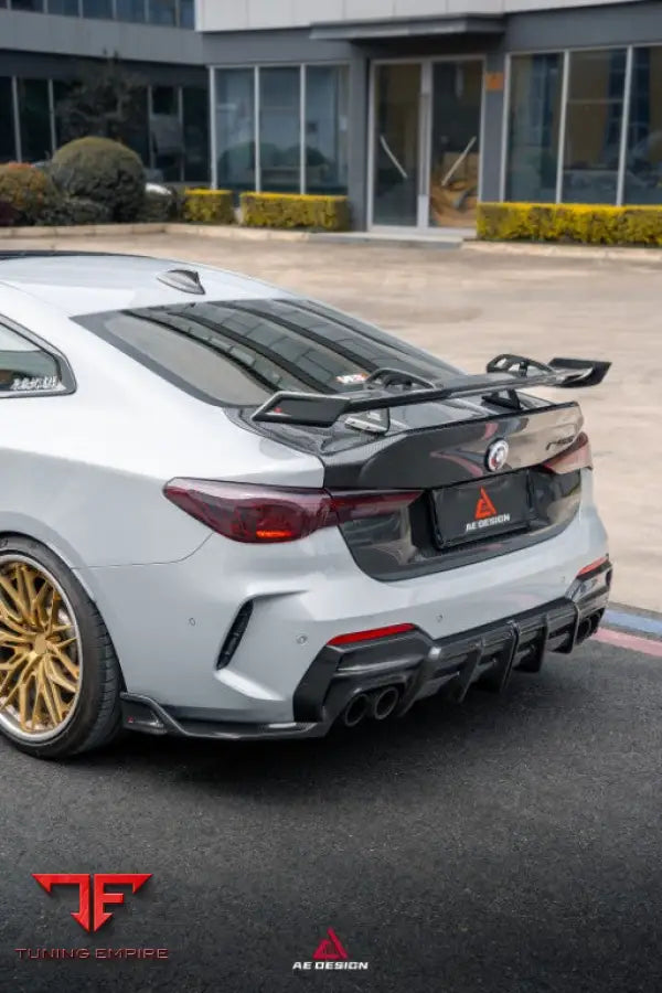 BMW 4 SERIES M440 430 G22 G23 2020-ON AE REAR DIFFUSER & CANARDS - Rear Diffuser