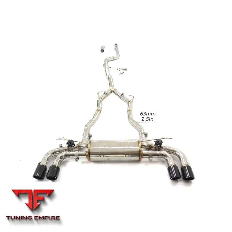 BMW 5 SERIES 530E G30 2.0T VALVETRONIC STAINLESS STEEL CATBACK RAZOR EXHAUST