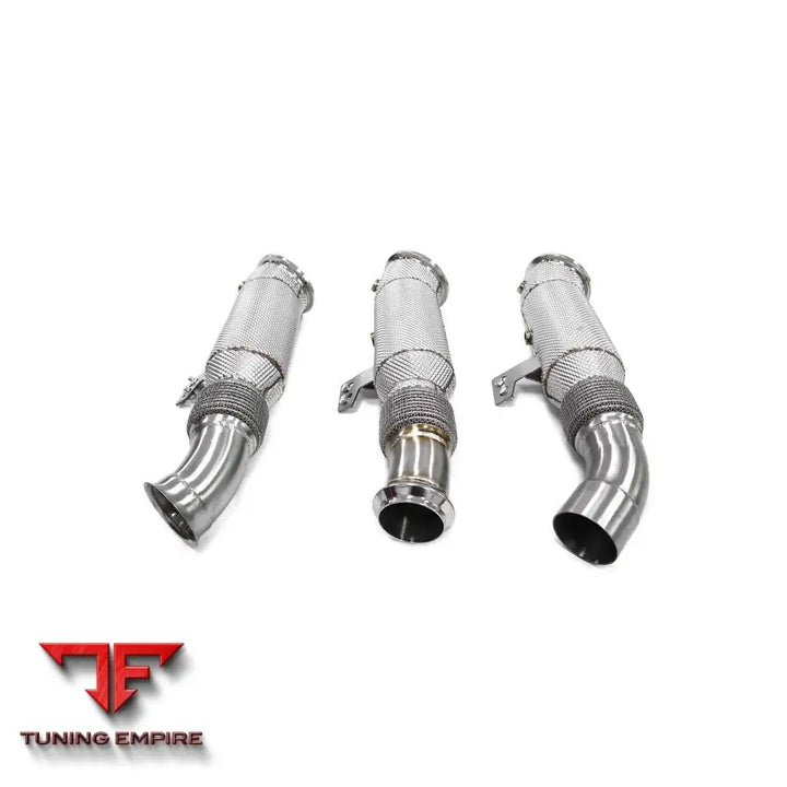 BMW 5 SERIES B58 3.0T STAINLESS STEEL RAZOR EXHAUST DOWNPIPE WITH HEAT SHIELD