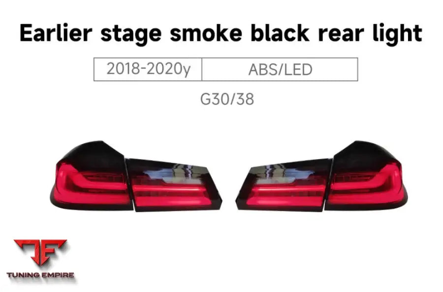 BMW 5 SERIES G30/38 SMOKED BLACK REAR LIGHT 2018-2020y