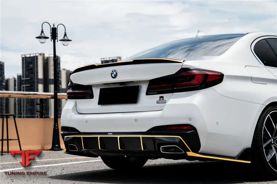Bmw 5 Series G30 G38 M-Tech Ad Style Dry Carbon Fiber Rear Diffuser Lip Bsd