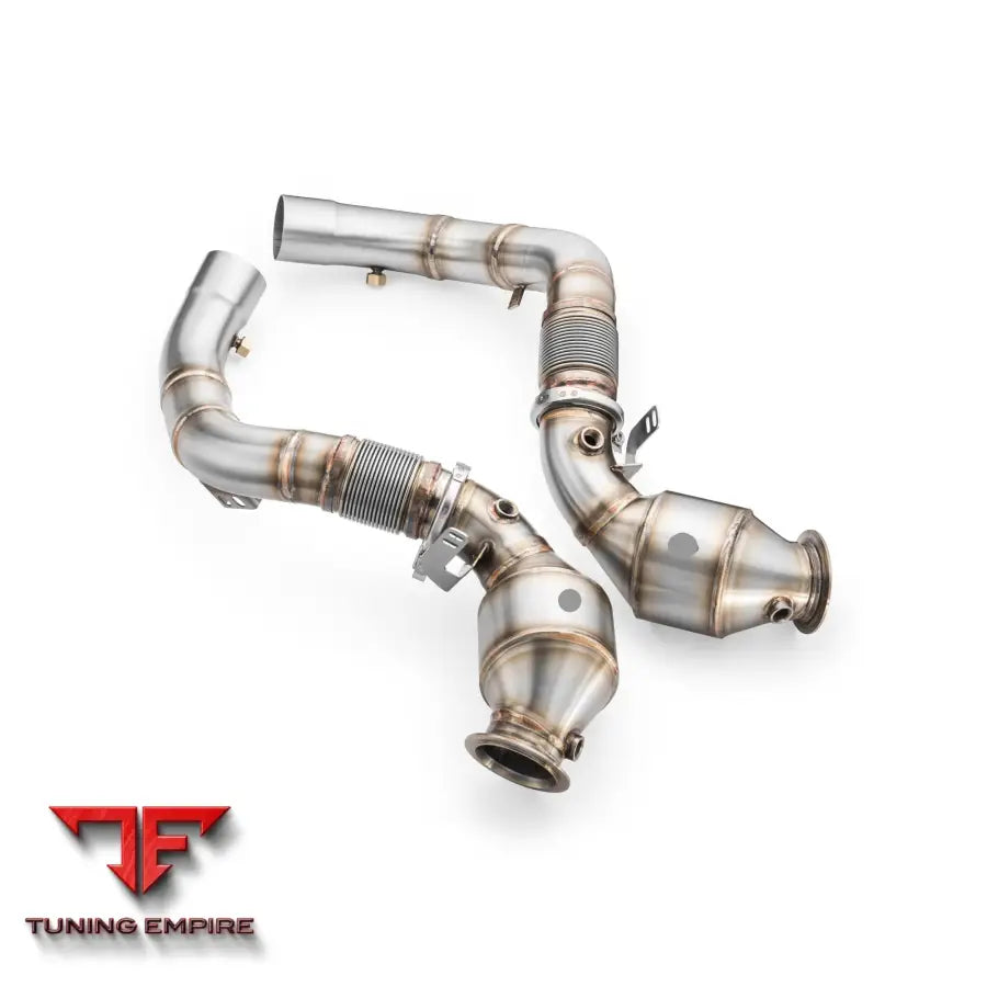 BMW M5 F90 + CATALYST HJS 300 cpsi EURO 6 DOWNPIPE