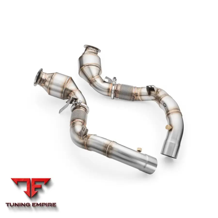BMW M5 F90 + CATALYST HJS 300 cpsi EURO 6 DOWNPIPE