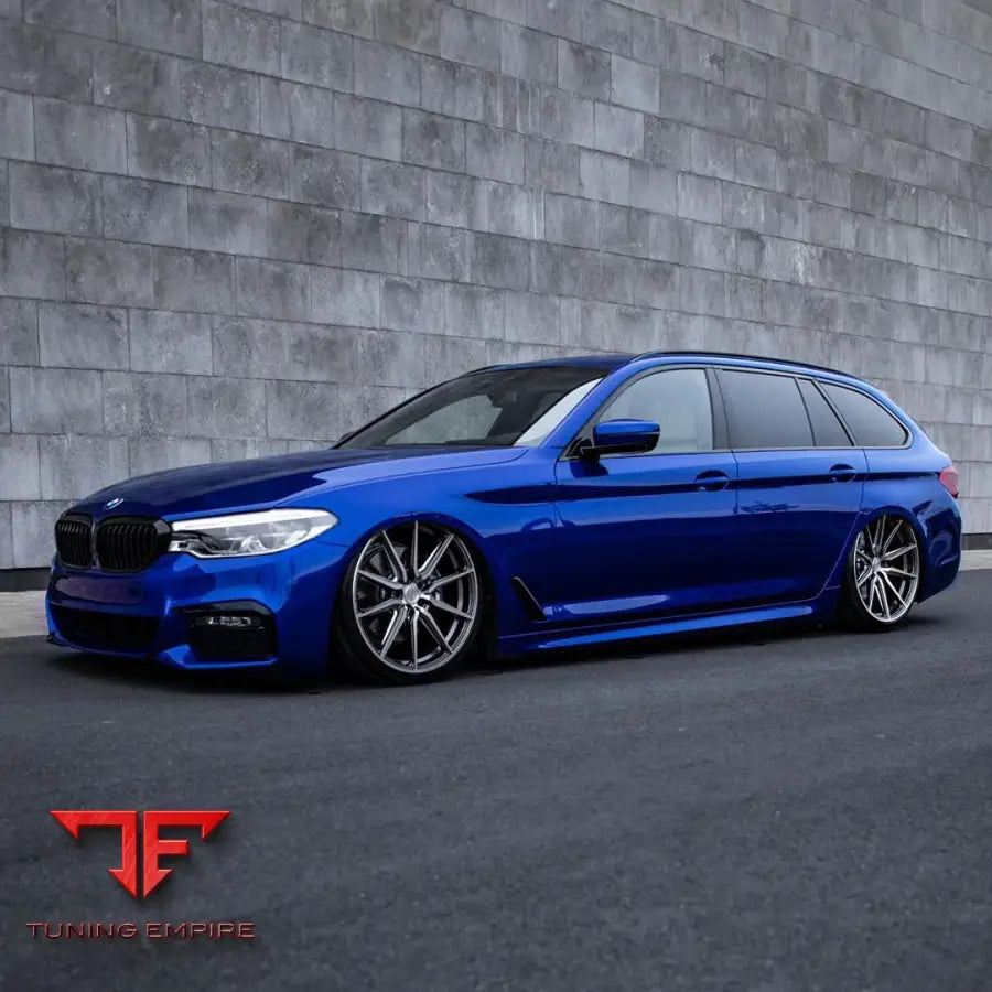 BMW 520 WAGON VOSSEN HF-3 GLOSS GRAPHITE POLISHED WHEELS