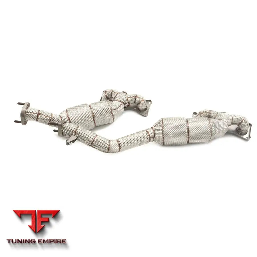 BMW 523i F10 N52 STAINLESS STEEL RAZOR EXHAUST HEADER PIPES WITH HEAT SHIELD