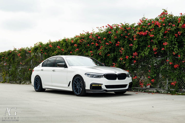 BMW 530e on custom forged wheels
