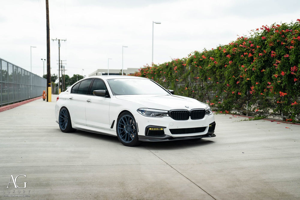 BMW 530e on custom forged wheels