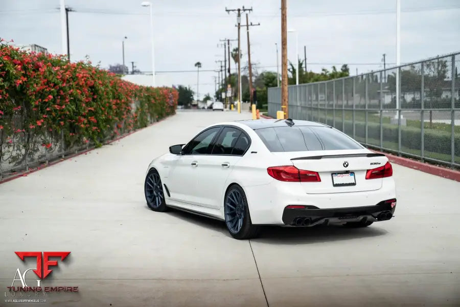 BMW 530e on custom forged wheels