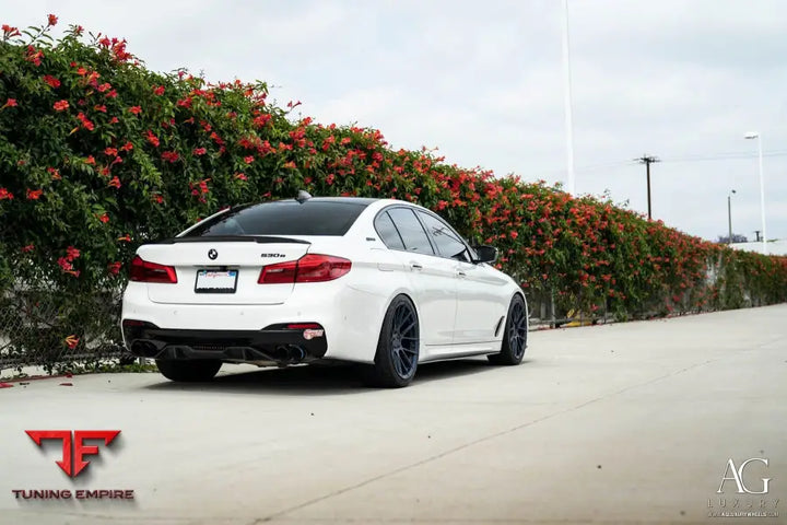 BMW 530e on custom forged wheels