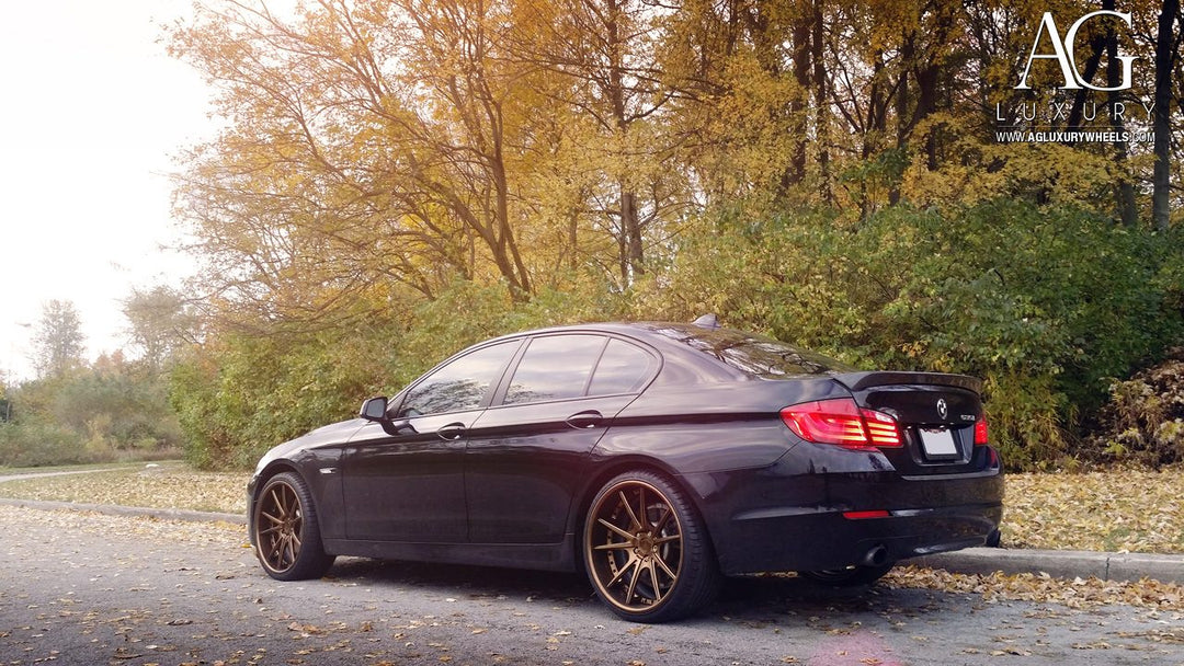 BMW 535i on custom forged wheels