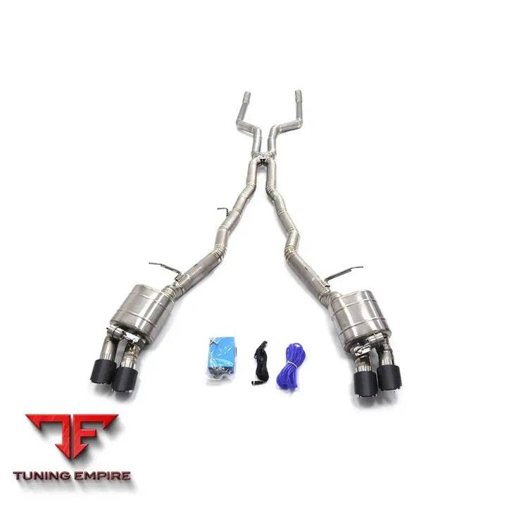 BMW 6 SERIES 650i F13 N63 TITANIUM CATBACK RAZOR EXHAUST WITH MUFFLER VALVE