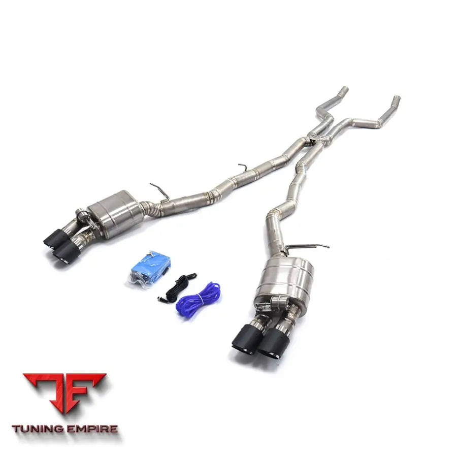 BMW 650i F13 N63 TITANIUM CATBACK RAZOR EXHAUST WITH MUFFLER VALVE