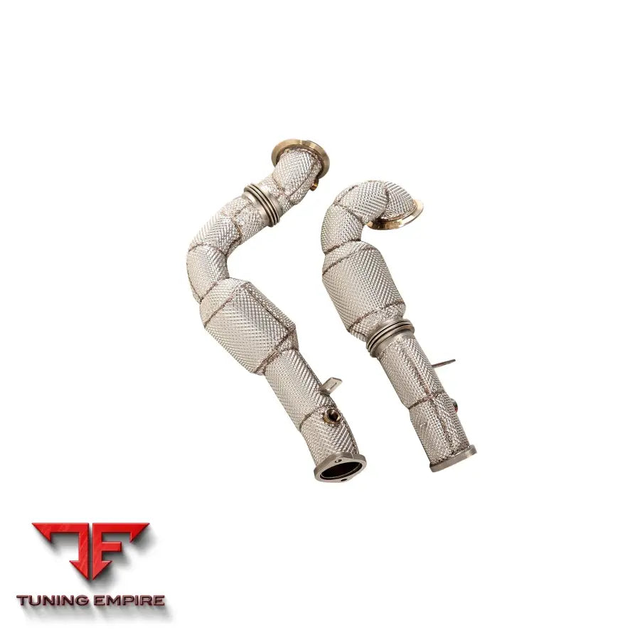 BMW 7 SERIES 740i N54 3.0T STAINLESS STEEL RAZOR EXHAUST DOWNPIPE WITH HEAT SHIELD