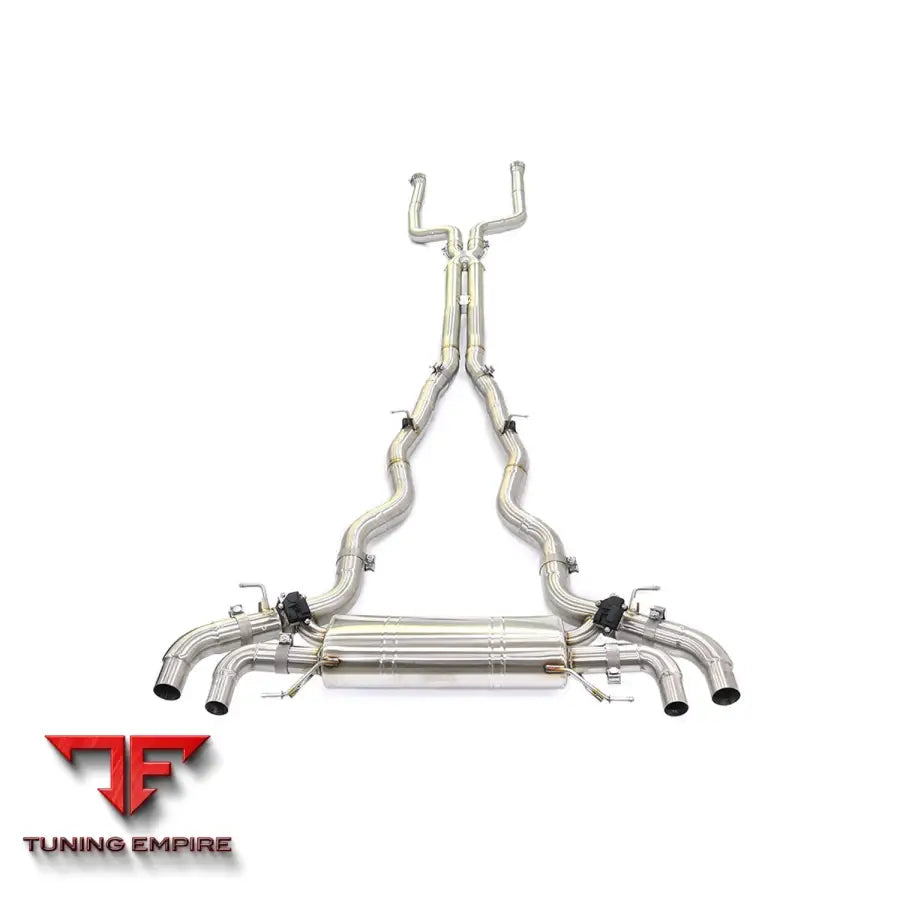BMW 7 SERIES 750i G11 STAINLESS STEEL CATBACK RAZOR EXHAUST WITH MUFFLER VALVE