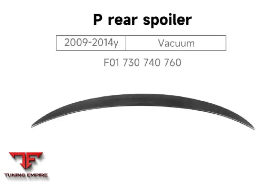 BMW 7 SERIES F01 730 740 760 P REAR SPOILER 2009-2014y