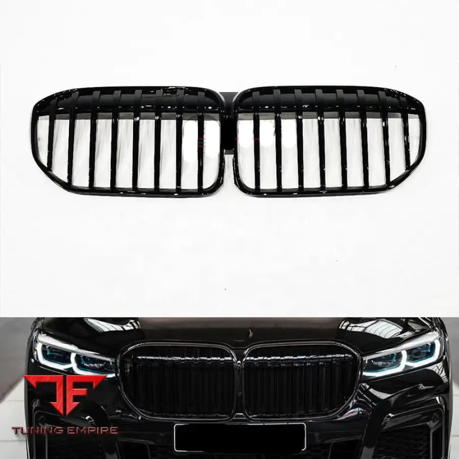 BMW 7 Series G12 MP STYLE GLOSSY BLACK FRONT GRILLE 2019 + 