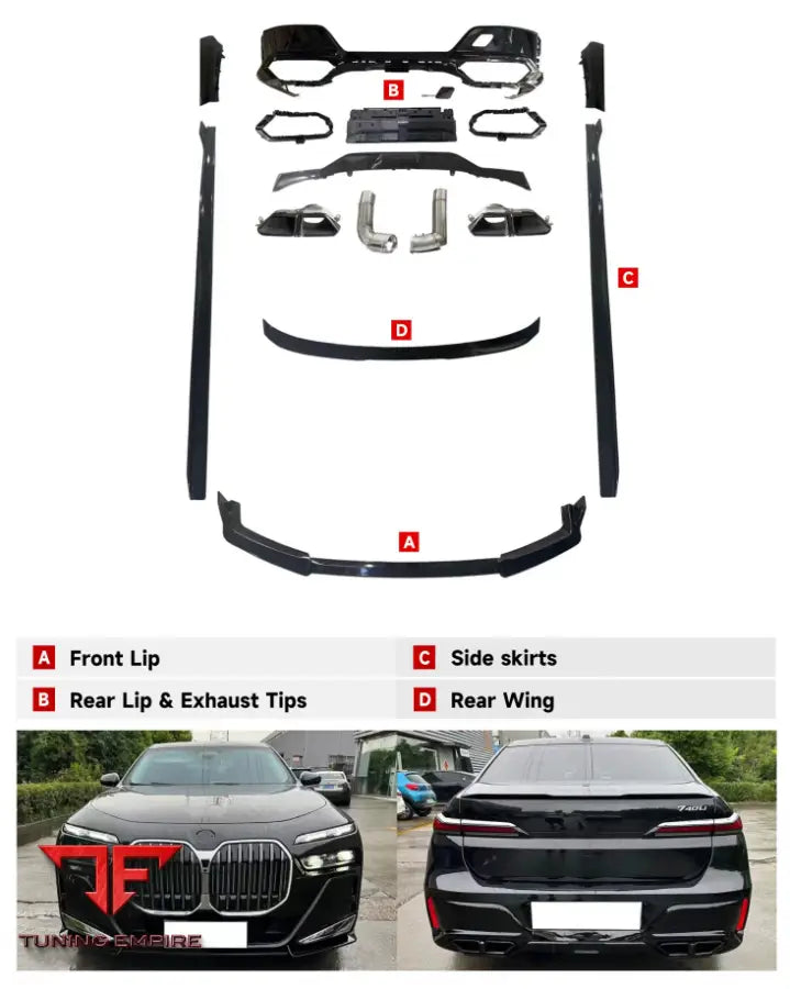 BMW 7 SERIES G70 M760 BLACK KNIGHT AERO KIT 2023y