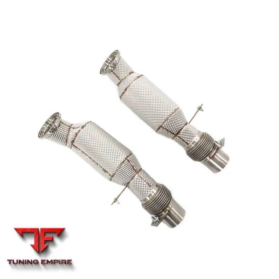 BMW 7 SERIES M760I G11 G12 6.6T STAINLESS STEEL RAZOR EXHAUST DOWNPIPE WITH HEAT SHIELD