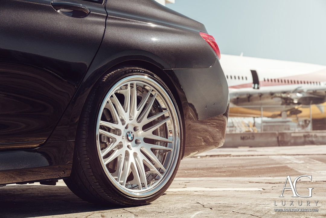 BMW 750i on custom forged wheels