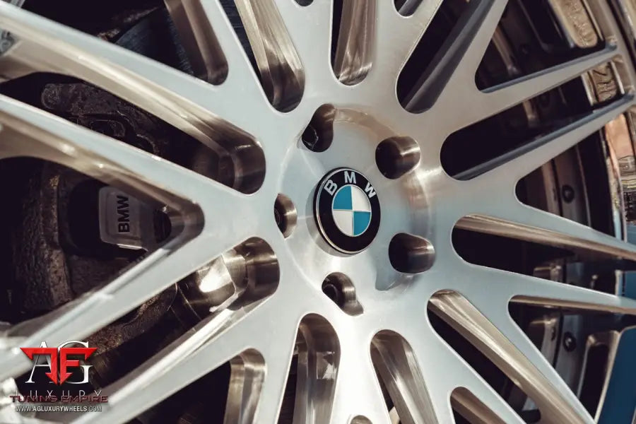 BMW 750i on custom forged wheels