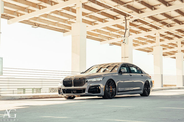 BMW 750Li on custom forged wheels